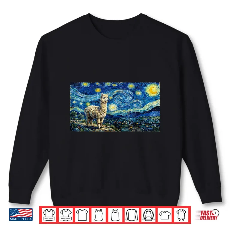 Sweatshirt Starry Alpaca Shirt