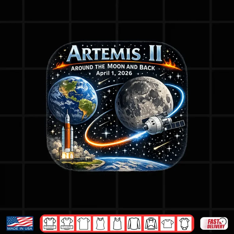 Design Artemis 2 Journey Around the Moon and Back 2026 Shirt