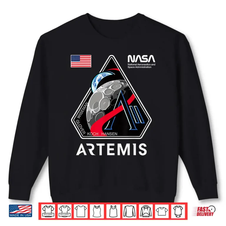 Sweatshirt NASA Artemis II Mission Patch Logo Moon Space Program 2026 Shirt