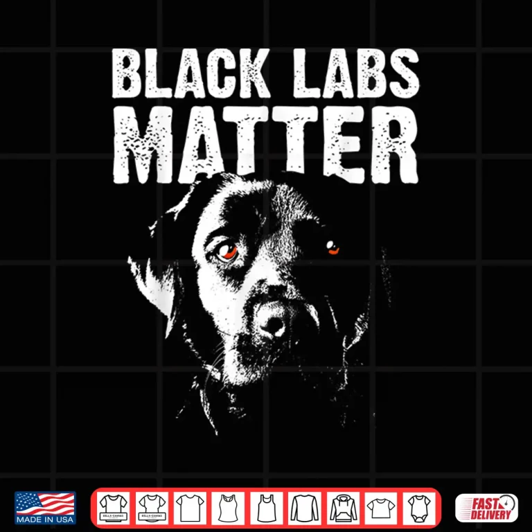 Design Cool Labrador Black Labs Matter Service Animal Shirt