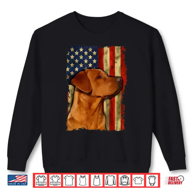 Sweatshirt Fox Red Labrador Retriever USA Fox Red Labrador Dog Lover Shirt