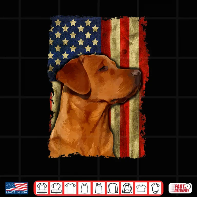 Design Fox Red Labrador Retriever USA Fox Red Labrador Dog Lover Shirt