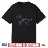 Labrador Retriever Love Line Art Minimalist Lab Dog Lover Shirt