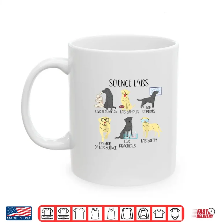 Mug Science Labs Dogs Labrador Retriever Science Teacher Shirt 1