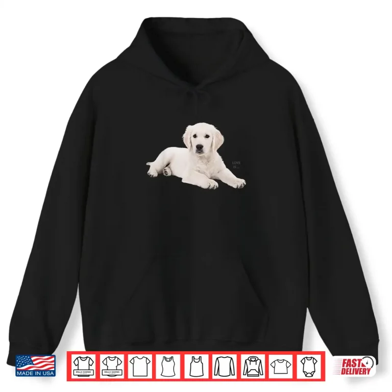 Hoodie White Labrador Retriever Yellow Love Lab Mom Dog Shirt