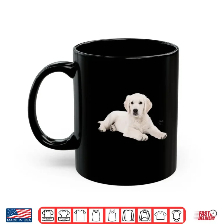 Mug White Labrador Retriever Yellow Love Lab Mom Dog Shirt 1