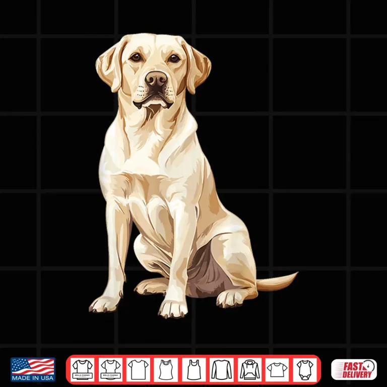 Design Yellow Labrador Retriever Professional Minimalist Modern Graphic Shirt 1