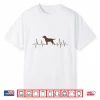 Chocolate Lab Dog Heartbeat Veterinarian Labrador Retriever Shirt