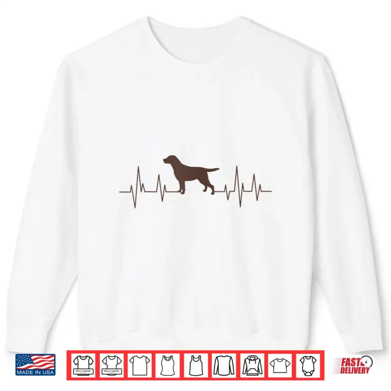 Sweatshirt Chocolate Lab Dog Heartbeat Veterinarian Labrador Retriever Shirt