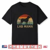 Lab Mama Retro Labrador Retriever Lover Vintage Dog Lab Mom Shirt