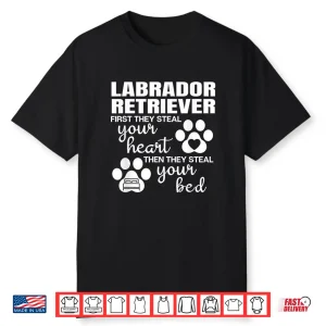 Labrador Retriever Gifts Quote Dog Lover Paw Print Shirt