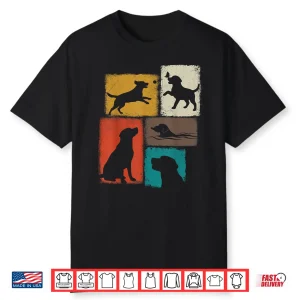 Labrador Vintage Collage Retriever Lab Dad Mom Dog Lover Shirt