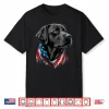 Usa 4Th Of July Black Patriotic American Labrador Retriever Shirt