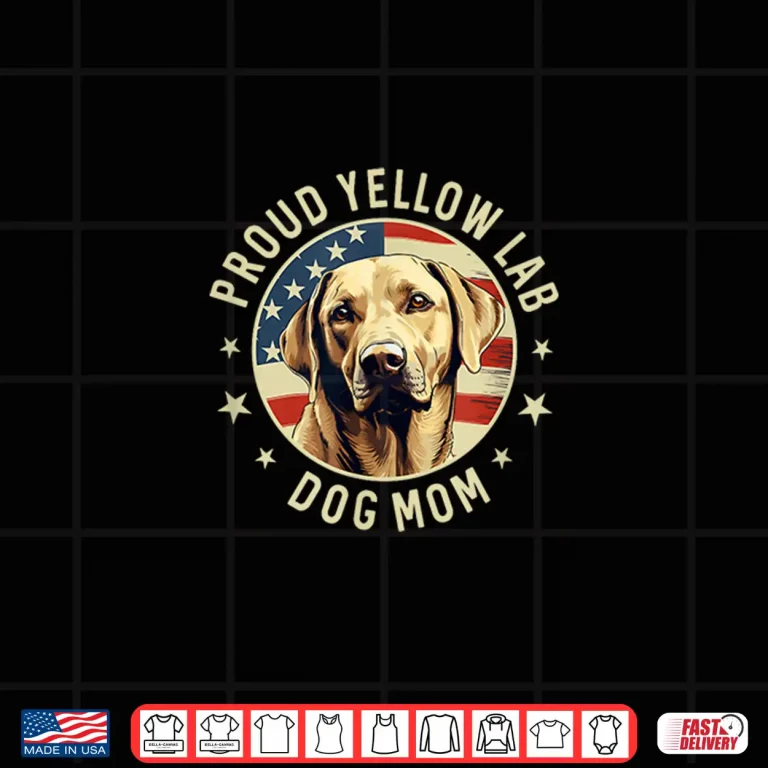 Design Yellow Lab GiftsProud Yellow Labrador Retriever Dog Lab Mom Shirt