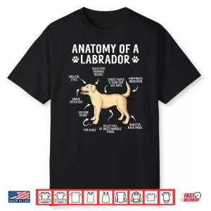 Anatomy Of A Labrador Retriever Funny Lab Dog Lover Shirt