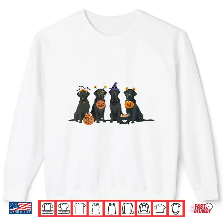 Sweatshirt Halloween Black Lab Fall Labrador Retriever Halloween Dog Shirt