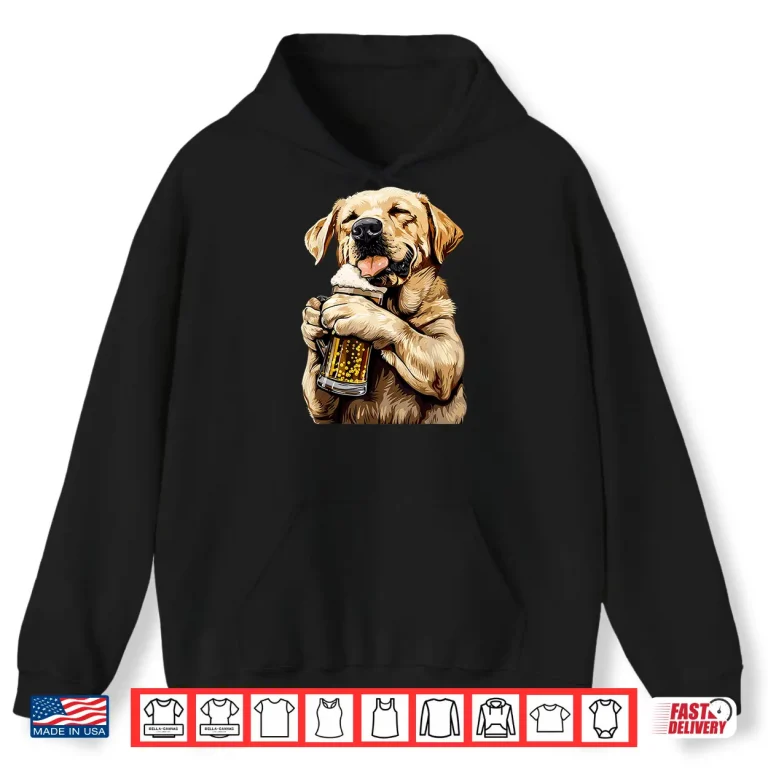 Hoodie Labrador Retriever Beer Shirt