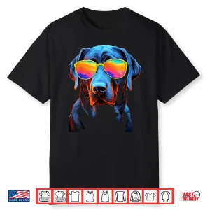 Labrador Retriever Dog With Sunglasses Shirt