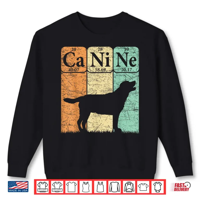 Sweatshirt Labrador Retriever Dog Periodic Table Elements Dog Lover Shirt