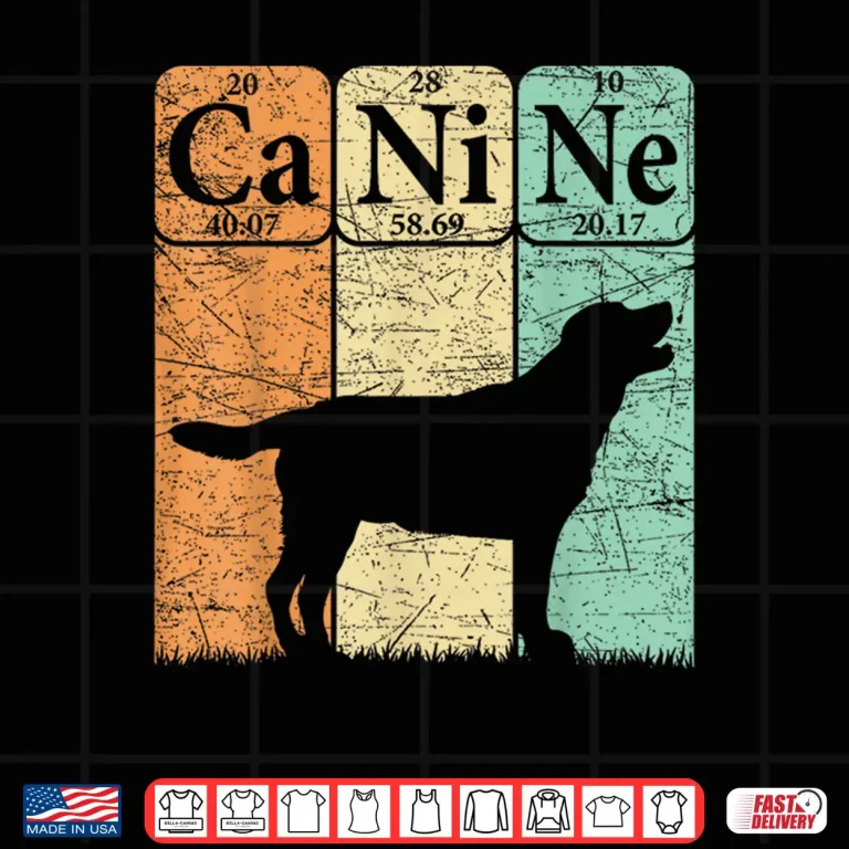 Design Labrador Retriever Dog Periodic Table Elements Dog Lover Shirt