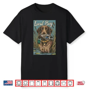 Local Boy Chocolate Labrador Retriever Duck Hunting Vintage Shirt