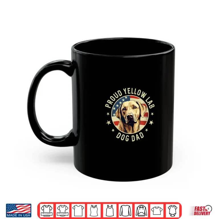 Mug Proud Yellow Labrador Retriever Dog Lab Dad Shirt