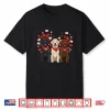 Three Labrador Retriever Valentines Dog Lover Heart Shirt