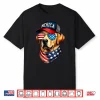 Yellow Labrador Retriever 4Th Of July Merica Usa Flag Lab Shirt