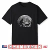 Bigfoot Walking A Dog Labrador Retriever Dad Moon Halloween Shirt