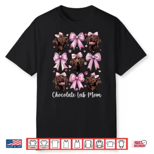 Chocolate Lab Mom Mama Chocolate Labrador Retriever Dog Shirt