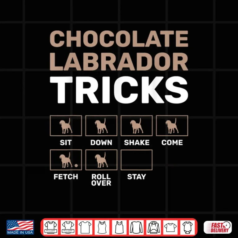 Design Chocolate Labrador Tricks Black Labrador Shirt