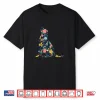 Labrador Retriever Floral Dog Silhouette Womens Graphic Shirt