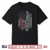 Chocolate Lab Dad American Flag Brown Labrador Retriever Shirt
