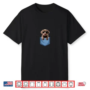Cute Pocket Labrador Retriever Lover Chocolate Lab Mom Shirt