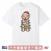 Labrador Retriever Wrapped In Christmas Lights Shirt