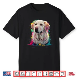Men Woman Colorful Watercolor Labrador Retriever Shirt