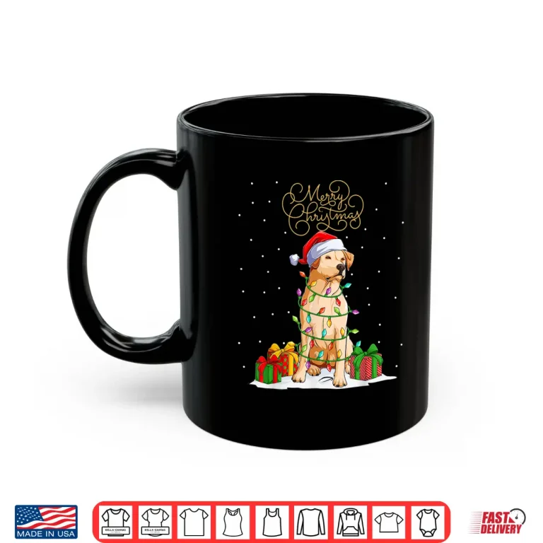 Mug Labrador Retriever Merry Christmas Xmas Lab Christmas Dog Shirt