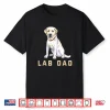 Mens Lab Dad Yellow Labrador Retriever Shirt For Men Shirt