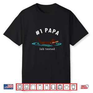 Mens Lab Grandpa Chocolate Labrador Retriever Dog #1 Papa Shirt