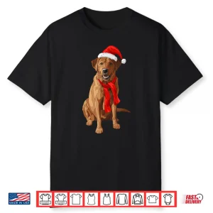 Red Labrador Retriever Dog Christmas Santa Hat Rlrcsh Shirt