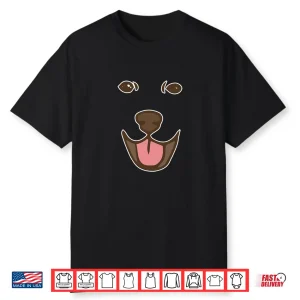Dog Face Golden Retriever Labrador Funny Halloween Spooky Shirt