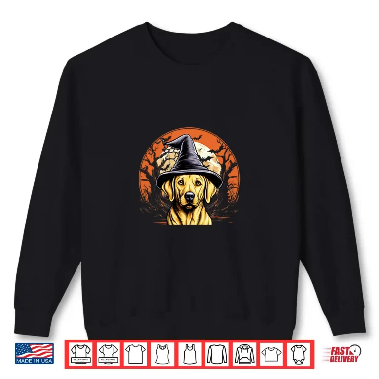 Sweatshirt Dog Lover Labrador Retriever Halloween Spooky Ghost Costume Shirt