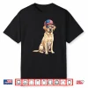 American Flag Labrador Retriever Dog Yellow Lab Patriotic Shirt