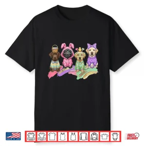 Easter Day Labrador Retriever Dog Outfit Bunny Ears Egg Shirt