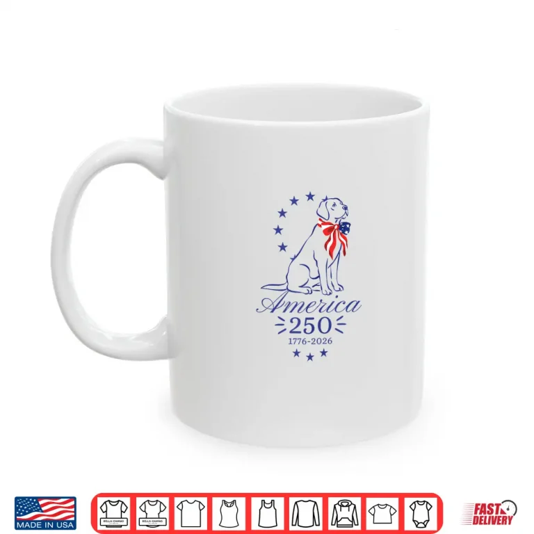 Mug 250th Anniversary Labrador Retriever America 250 Shirt 1