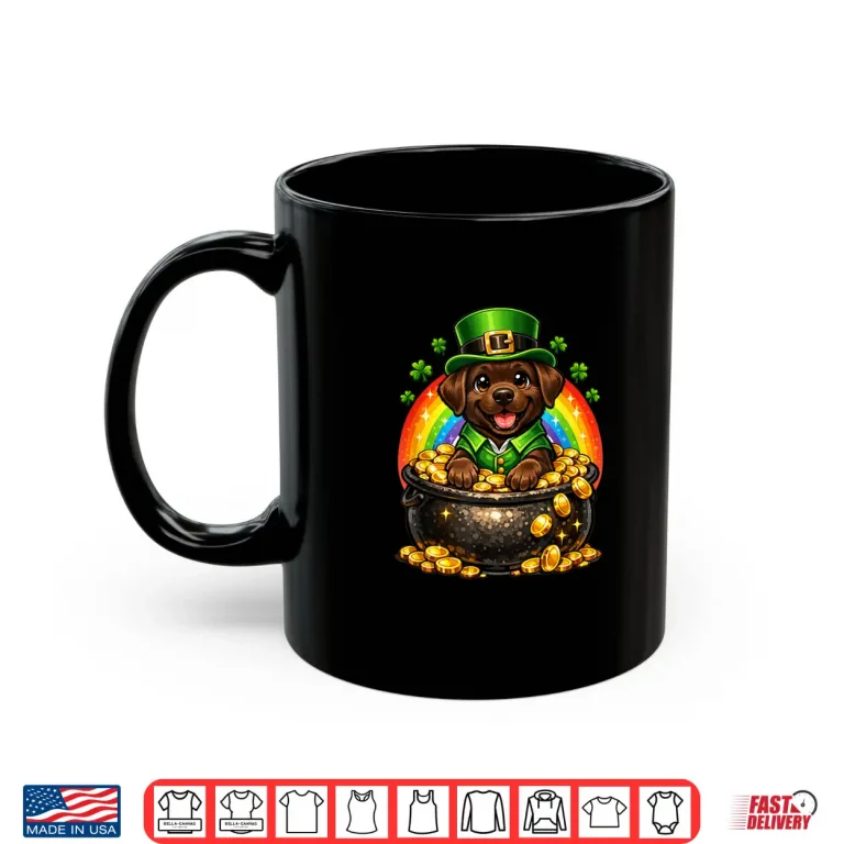 Mug Happy Leprechaun Chocolate Labrador Retriever Labby Lab Dog Shirt