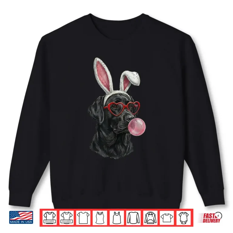 Sweatshirt Labrador Retriever Easter Bunny Dog Lover Shirt 1