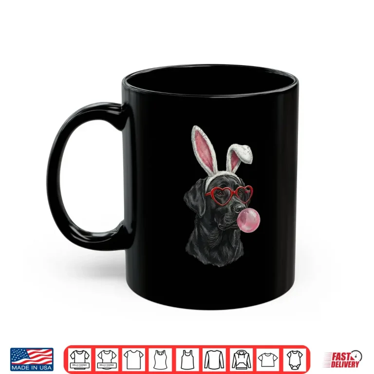 Mug Labrador Retriever Easter Bunny Dog Lover Shirt 1