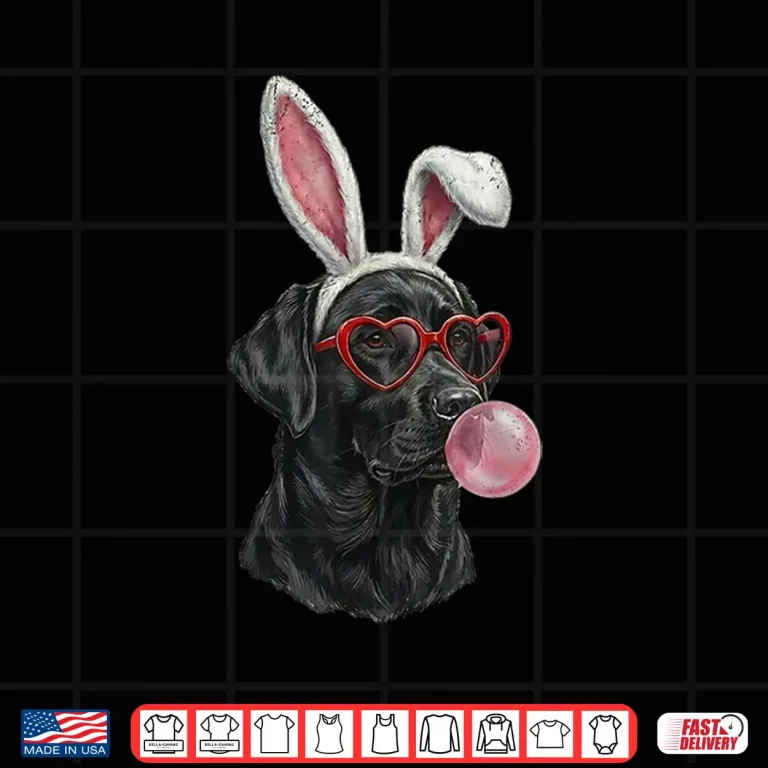 Design Labrador Retriever Easter Bunny Dog Lover Shirt 1