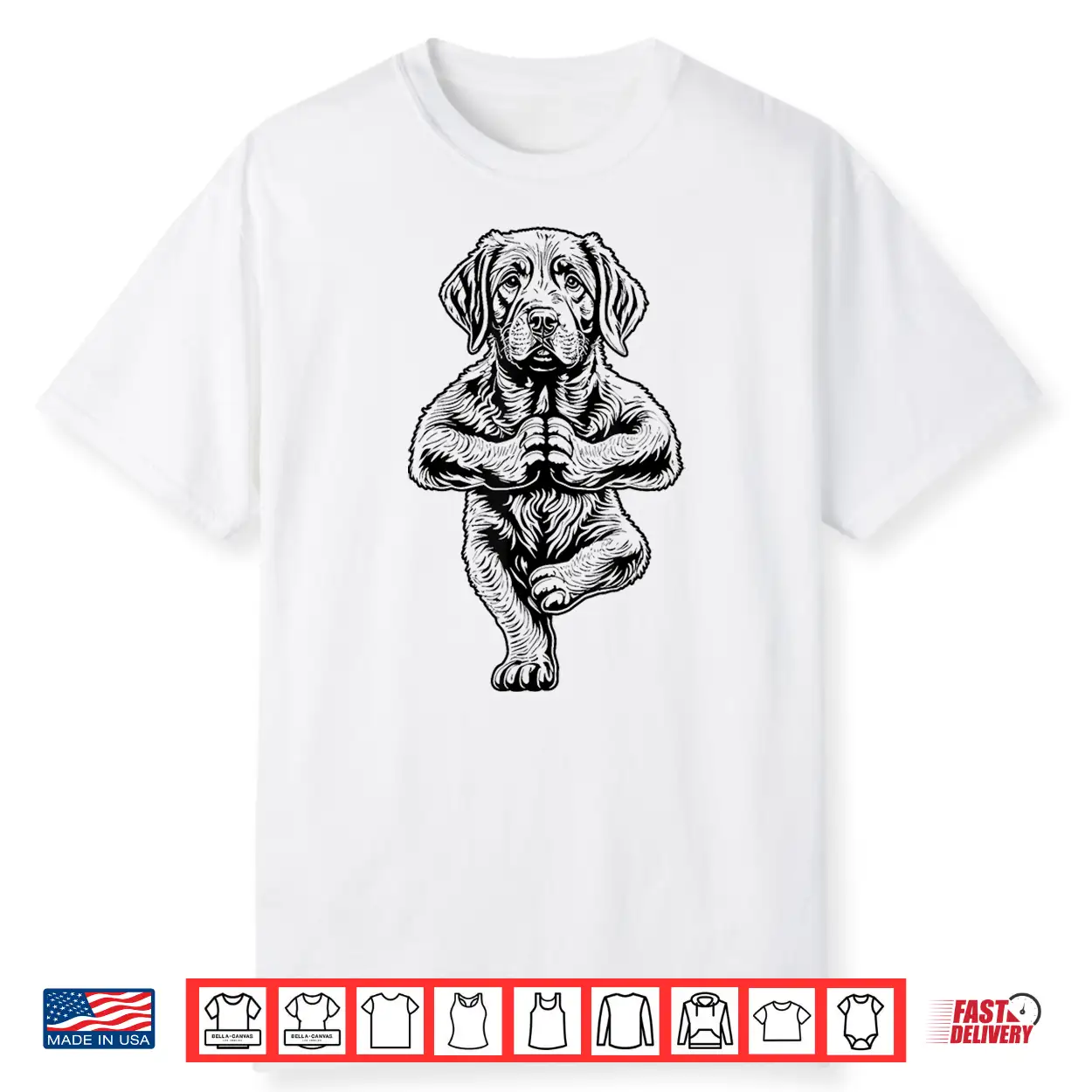 Labrador Retriever Yoga Lab Puppy Dog Tree Pose Vrikshasana Shirt Labrador Retriever Yoga Lab Puppy Dog Tree Pose Vrikshasana Shirt